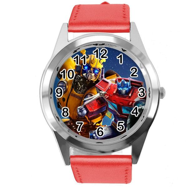 TRANSFORMERS BUMBLEBEE AUTOBOT OPTIMUS PRIME FILM MOVIE ROUND RED BAND WATCH E3