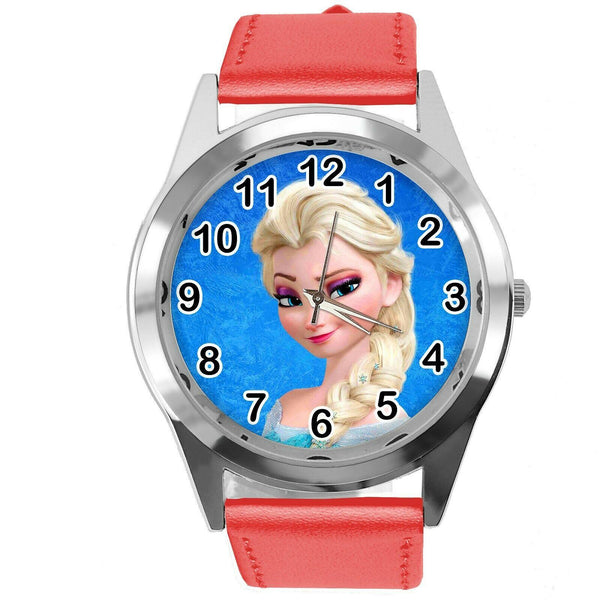 FROZEN ELSA FILM MOVIE GIRL FAIRY TALE STEEL RED LEATHER CD DVD WATCH