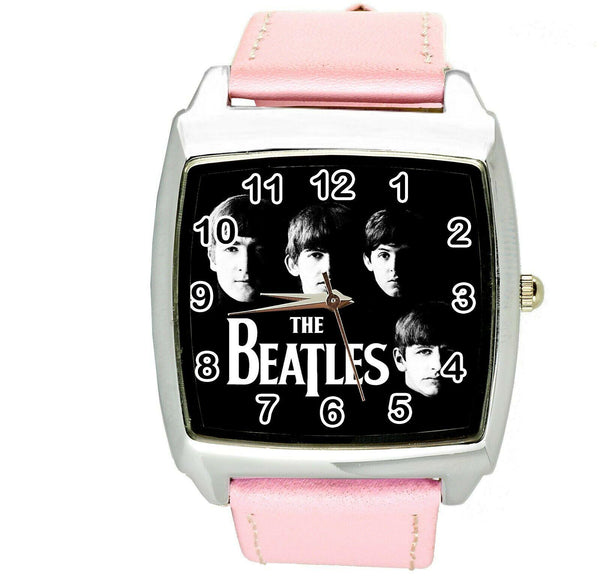 THE BEATLES BAND PINK LEATHER ROCK MUSIC LEGEND SQUARE CD DVD TV WATCH E2