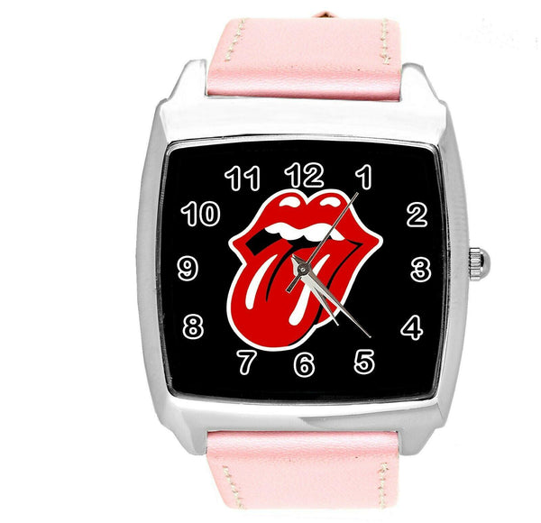 THE ROLLING STONES PINK LEATHER ROCK AND ROLL MUSIC KING SQUARE CD DVD WATCH