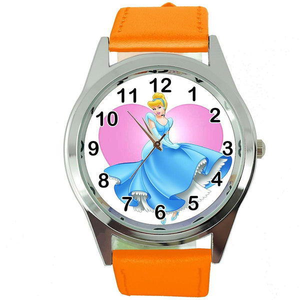 NEW CINDERELLA Stainless ORANGE LEATHER FILM MOVIE GIRL FAIRY TALE CD DVD WATCH