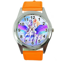 BARBIE PEGASUS UNICORN PONY HORSE Steel ORANGE FILM MOVIE GIRL FAIRY TALE WATCH
