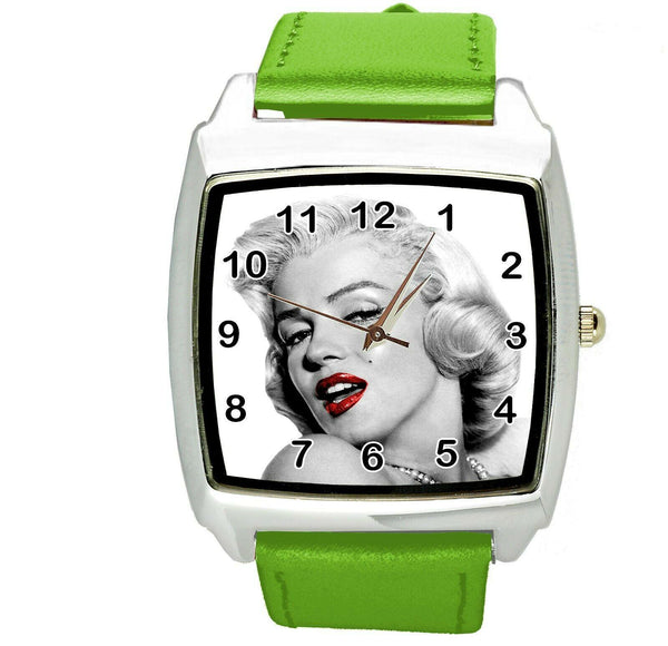 MARILYN MONROE MOVIE FILM STAR PINUP GIRL GREEN LEATHER SQUARE CD DVD TV WATCH