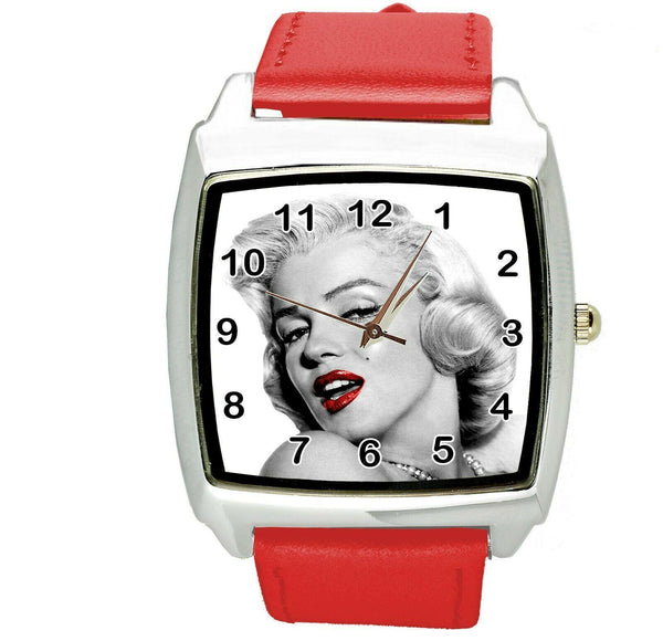 MARILYN MONROE MOVIE FILM STAR PINUP GIRL RED LEATHER SQUARE CD DVD TV WATCH