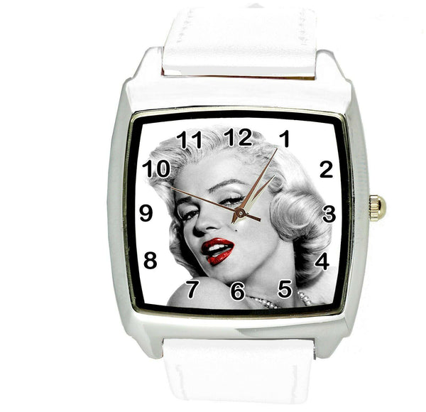 MARILYN MONROE MOVIE FILM STAR PINUP GIRL WHITE LEATHER SQUARE CD DVD TV WATCH