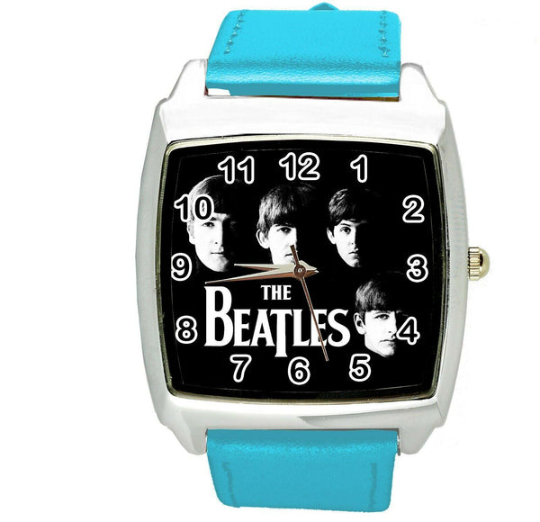 THE BEATLES BAND BF BLUE LEATHER ROCK MUSIC LEGEND SQUARE CD DVD TV WATCH E2