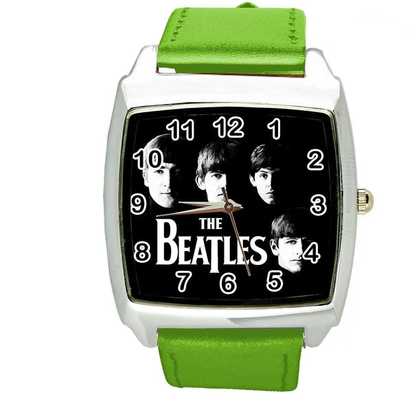 THE BEATLES BAND BF GREEN LEATHER ROCK MUSIC LEGEND SQUARE CD DVD TV WATCH E2