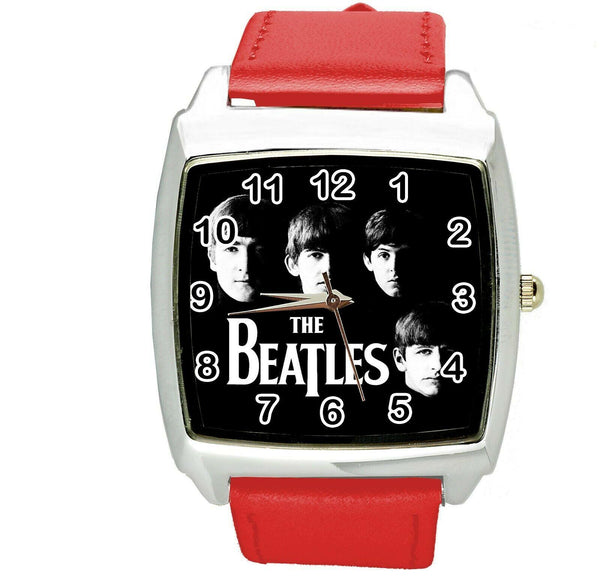 THE BEATLES BAND BF RED LEATHER ROCK MUSIC LEGEND SQUARE CD DVD TV WATCH E2