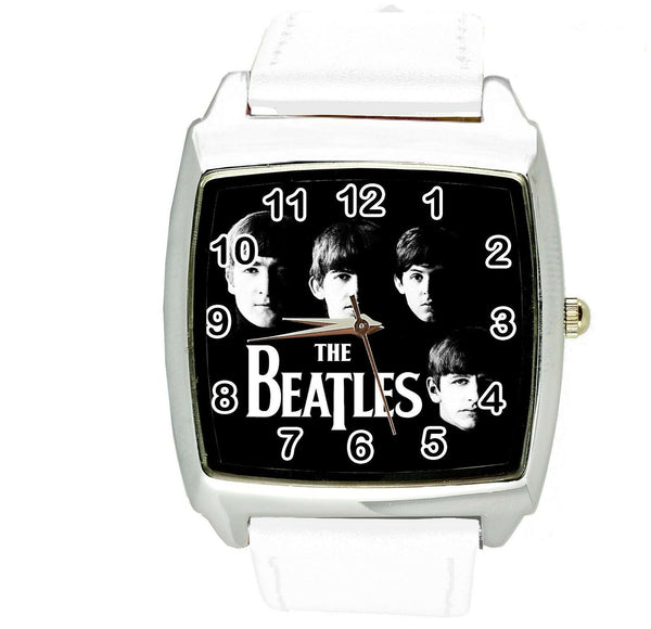 THE BEATLES BAND BF WHITE LEATHER ROCK MUSIC LEGEND SQUARE CD DVD TV WATCH E2