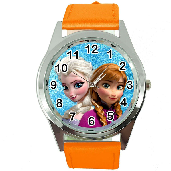 FROZEN ELSA ANNA ORANGE LEATHER FILM MOVIE GIRL FAIRY TALE STEEL CD DVD TV WATCH
