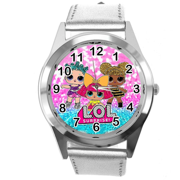 LOL SURPRISE DOLLS SILVER LEATHER FILM MOVIE CARTOON CD DVD TV QUARTZ WATCH