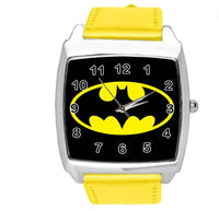BATMAN DARK KNIGHT SUPERHERO YELLOW LEATHER FILM MOVIE CD DVD TV SQUARE WATCH