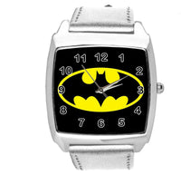 BATMAN DARK KNIGHT SUPERHERO SILVER LEATHER FILM MOVIE CD DVD TV SQUARE WATCH