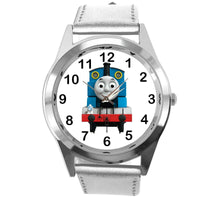 THOMAS TRAIN THE TANK ENGINE FILM Railway BOOK CD DVD SILVER LEATHER STEEL WATCH