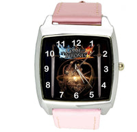 GAME OF THRONES BOOK FILM MOVIE DVD PINK BAND STAINLESS STEEL CD SQUARE WATCH