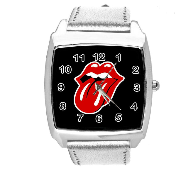 THE ROLLING STONES SILVER LEATHER ROCK AND ROLL MUSIC KING SQUARE CD DVD WATCH