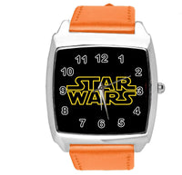 STARWARS STAR WARS ORANGE REAL LEATHER FILM SQUARE SCI FI MOVIE CD DVD TV WATCH