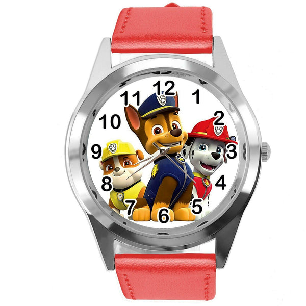 PAW PATROL DOG PUPPY RED LEATHER FILM MOVIE CARTOON CD DVD TV GAME TOY WATCH