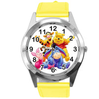 WINNIE THE POOH TIGER PIGLET YELLOW LEATHER FILM MOVIE CARTOON BOOK CD DVD WATCH