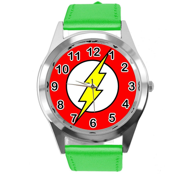 BOLT THUNDER ELECTRO FLASH SLASH POWER ENERGY GREEN LEATHER FILM CD DVD WATCH
