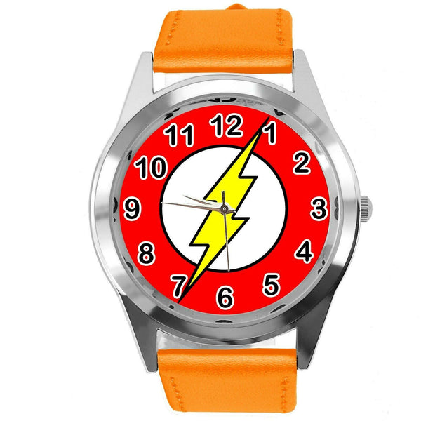 BOLT THUNDER ELECTRO FLASH SLASH POWER ENERGY ORANGE LEATHER FILM CD DVD WATCH