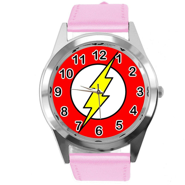 BOLT THUNDER ELECTRO FLASH SLASH POWER ENERGY PINK LEATHER FILM CD DVD WATCH
