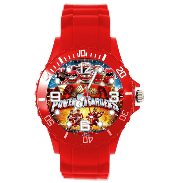 POWER RANGERS POWERRANGERS HEROS RED SILICONE FILM MOVIE TV SERIES CD DVD WATCH