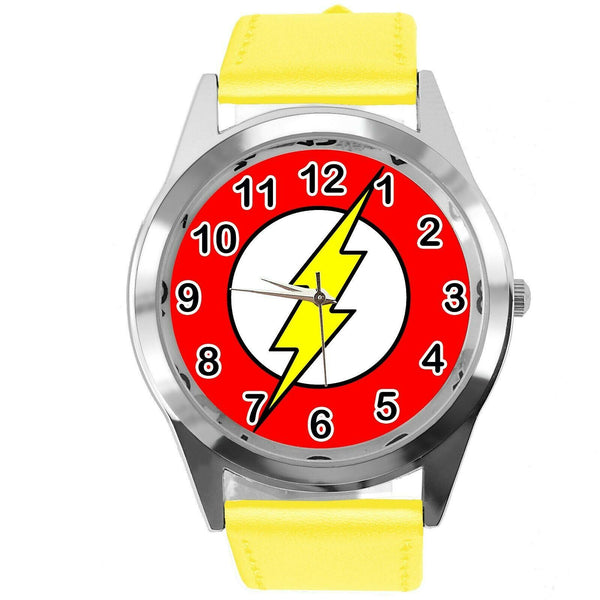 BOLT THUNDER ELECTRO FLASH SLASH POWER ENERGY YELLOW LEATHER FILM CD DVD WATCH