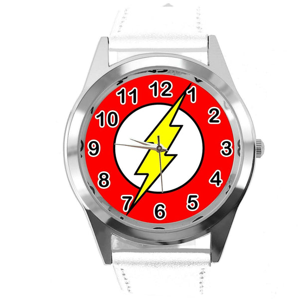 BOLT THUNDER ELECTRO FLASH SLASH POWER ENERGY WHITE LEATHER FILM CD DVD WATCH