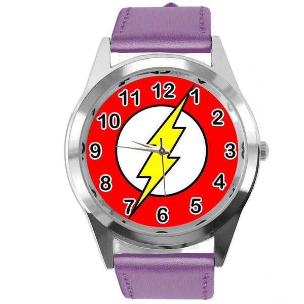 BOLT THUNDER ELECTRO FLASH SLASH POWER ENERGY PURPLE LEATHER FILM CD DVD WATCH