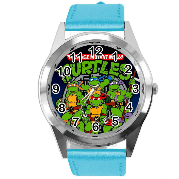 TEENAGE MUTANT NINJA TURTLES BLUE LEATHER FILM CARTOON CD TV DVD GAME WATCH