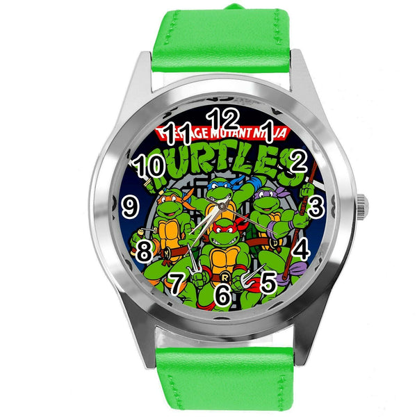 TEENAGE MUTANT NINJA TURTLES GREEN LEATHER FILM CARTOON CD TV DVD GAME WATCH