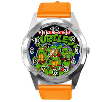 TEENAGE MUTANT NINJA TURTLES ORANGE LEATHER FILM CARTOON CD TV DVD GAME WATCH