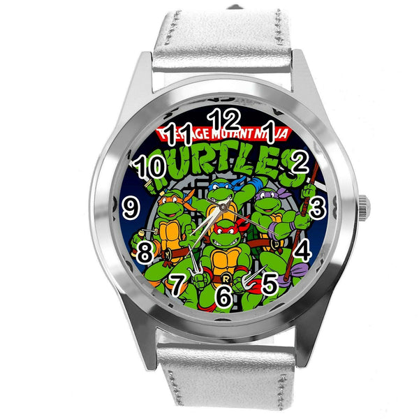 TEENAGE MUTANT NINJA TURTLES SILVER LEATHER FILM CARTOON CD TV DVD GAME WATCH