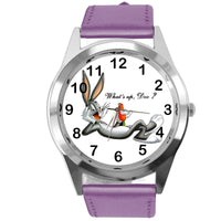 BUGS BUNNY CARROT PURPLE LEATHER FILM MOVIE CARTOON ANIMATION CD DVD TV WATCH