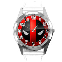 DEADPOOL FILM MOVIE SUPERHERO WHITE LEATHER CD DVD TV Comics XMEN SCIFI Watch