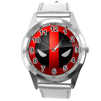 DEADPOOL FILM MOVIE SUPERHERO SILVER LEATHER CD DVD TV Comics XMEN SCIFI Watch