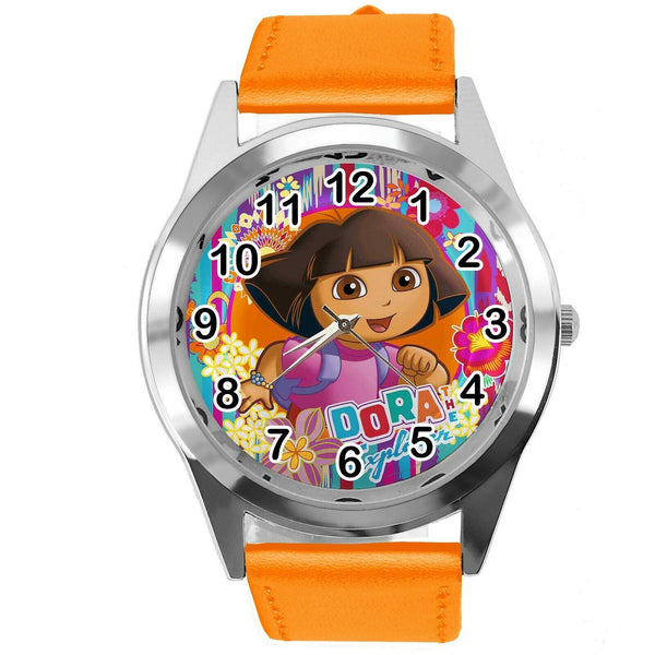 DORA THE EXPLORER ORANGE LEATHER FILM CARTOON ANIMATION CD DVD TV GAME TOY WATCH