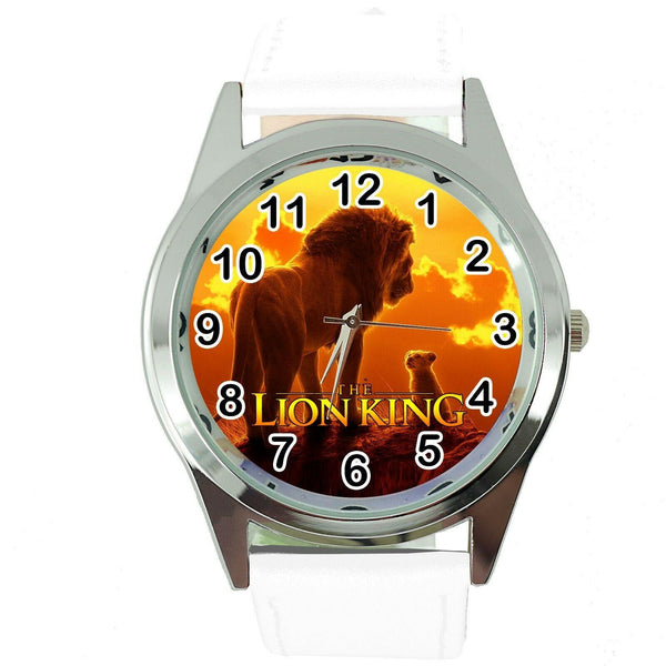 WHITE REAL LEATHER WATCH FOR LION KING VIDEO GAME MOVIE FILM  DVD TV CD FAN