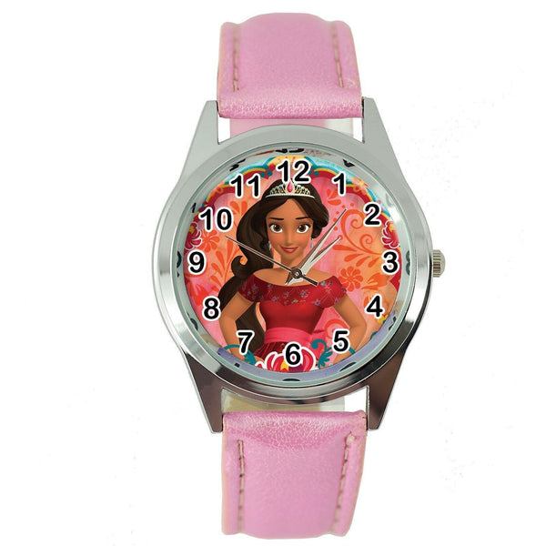 ELENA OF AVALOR Stainless Steel PINK LEATHER FILM CARTOON  ANIMATION TV WATCH