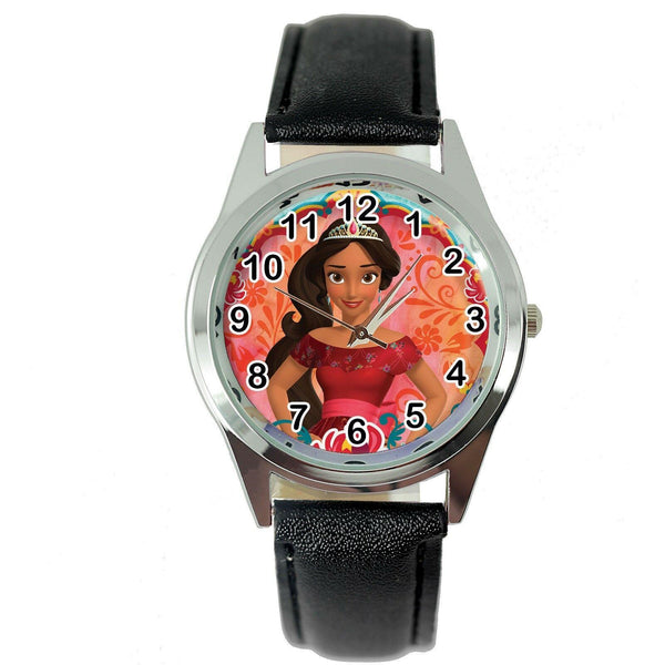 ELENA OF AVALOR Stainless Steel BLACK LEATHER FILM CARTOON  ANIMATION TV WATCH