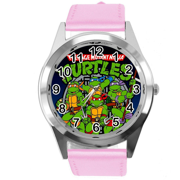 TEENAGE MUTANT NINJA TURTLES PINK LEATHER FILM CARTOON CD TV DVD GAME WATCH