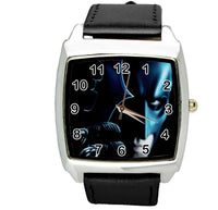 BATMAN DARK KNIGHT SUPERHERO  Steel BLACK LEATHER FILM MOVIE SQUARE DVD WATCH E2