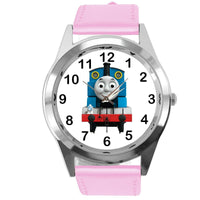 THOMAS TRAIN THE TANK ENGINE FILM Railway BOOK CD DVD PINK LEATHER STEEL WATCH