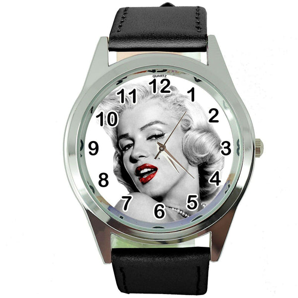 MARILYN MONROE MOVIE FILM STAR PINUP GIRL BLACK LEATHER ROUND CD DVD TV WATCH