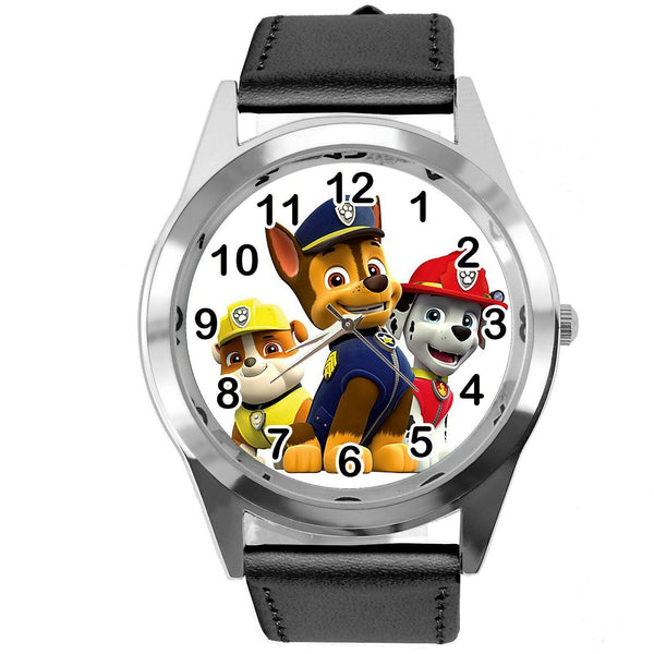 PAW PATROL DOG PUPPY BLACK LEATHER FILM MOVIE CARTOON CD DVD TV GAME TOY WATCH