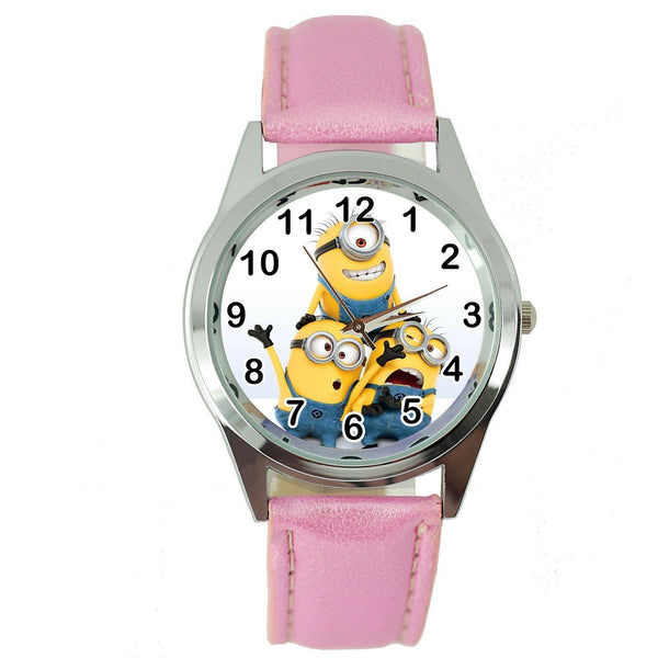 THE MINIONS MINION PINK LEATHER FILM MOVIE CINEMA DVD FAIRY TALE SS WATCH GIFT