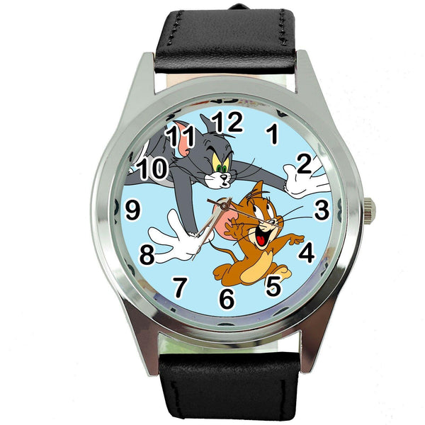 TOM AND JERRY Steel BLACK LEATHER FILM MOVIE CARTOON ANIMATION DVD WATCH