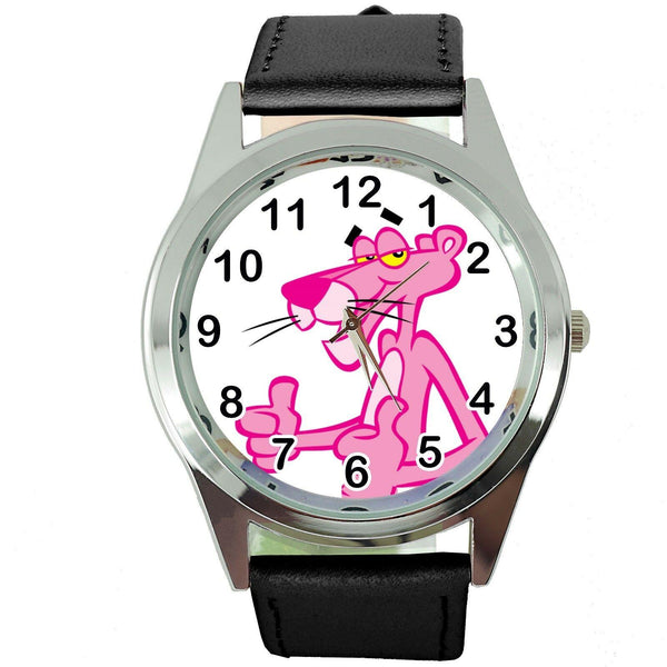 PINK PANTHER Steel BLACK LEATHER FILM MOVIE CARTOON ANIMATION DVD WATCH