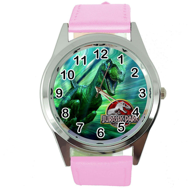 JURRASIC PARK DINOSAURS Steel PINK LEATHER FILM MOVIE CINEMA DVD WATCH
